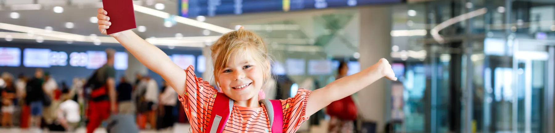 Alleinreisende Kinder